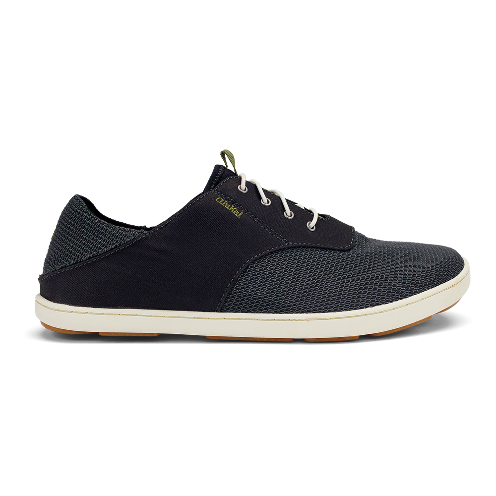 Nohea Moku Men's Boat Shoes - Black | OluKai Men
