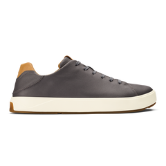 Lae‘ahi Lī ‘Ili Men's Leather Sneakers - Stone | OluKai Men