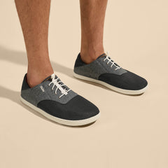 Nohea Moku Men's Boat Shoes - Dark Shadow | OluKai Men