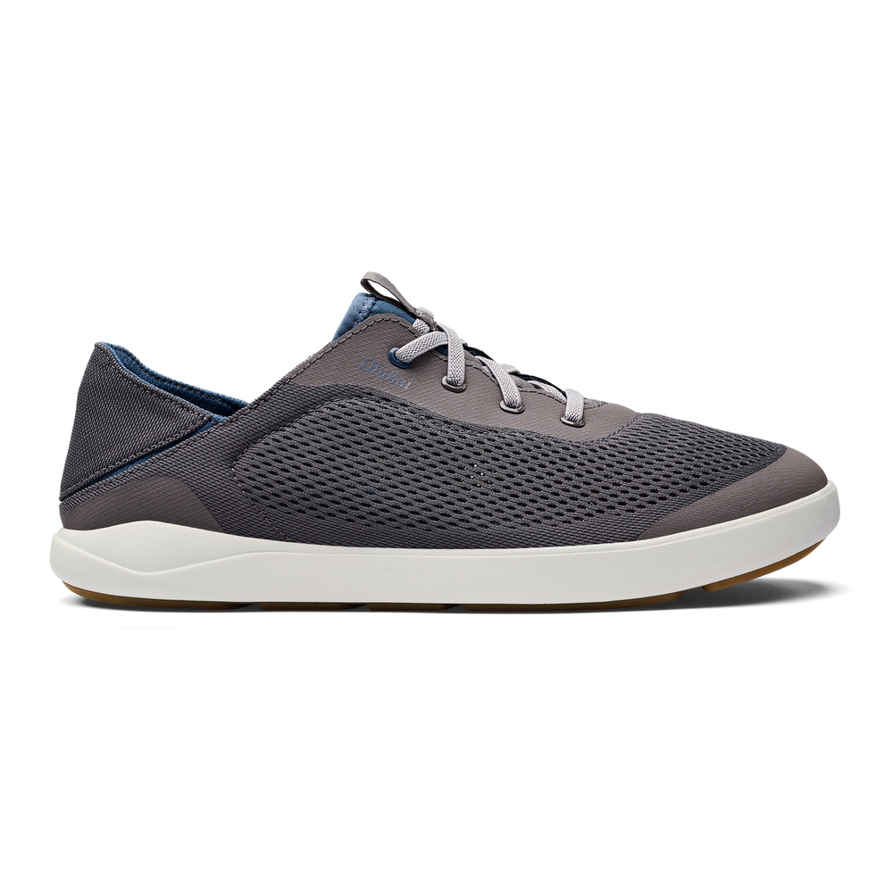 Moku Pae Men's Boat Shoes - Pavement / Vintage Blue | OluKai Men