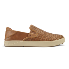 Lae‘ahi Lauhala Men's Leather Slip-On Sneakers - Fox | OluKai Men