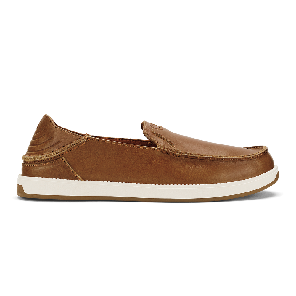 Kākaha Nia Men‘s Leather Slip-On Shoes - Fox | OluKai Men