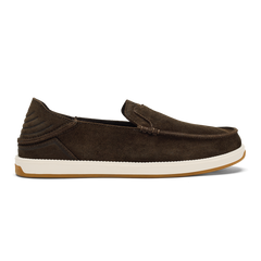 Kākaha Nia Men‘s Suede Slip-On Shoes - Dark Wood | OluKai Men