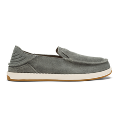 Kākaha Nia Men‘s Suede Slip-On Shoes - Ash | OluKai Men