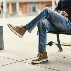 Papakū 'Ili Men’s Waterproof Leather Boots- Tan | OluKai Men