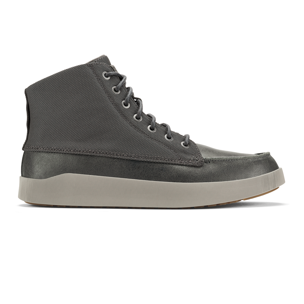Mōlina Men’s Waterproof Leather Boots - Black | OluKai Men