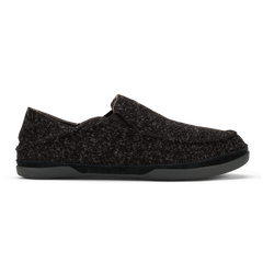Moloā Hulu Men’s Wool Slippers - Black | OluKai Men