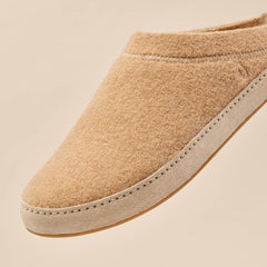 Hāmani Hulu Men’s Wool Mule Slippers - Oatmeal | OluKai Men