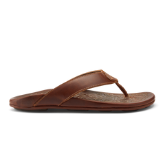 Mekila Men's Full-Grain Leather Beach Sandals - Natural | OluKai Men
