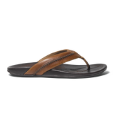 Mea Ola Men's Leather Sandals - Tan / Dark Java | OluKai Men