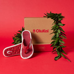 Ulele - Off White / Deep Red | OluKai Men