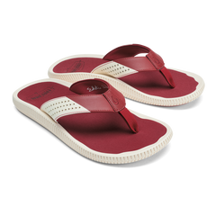 Ulele - Off White / Deep Red | OluKai Men