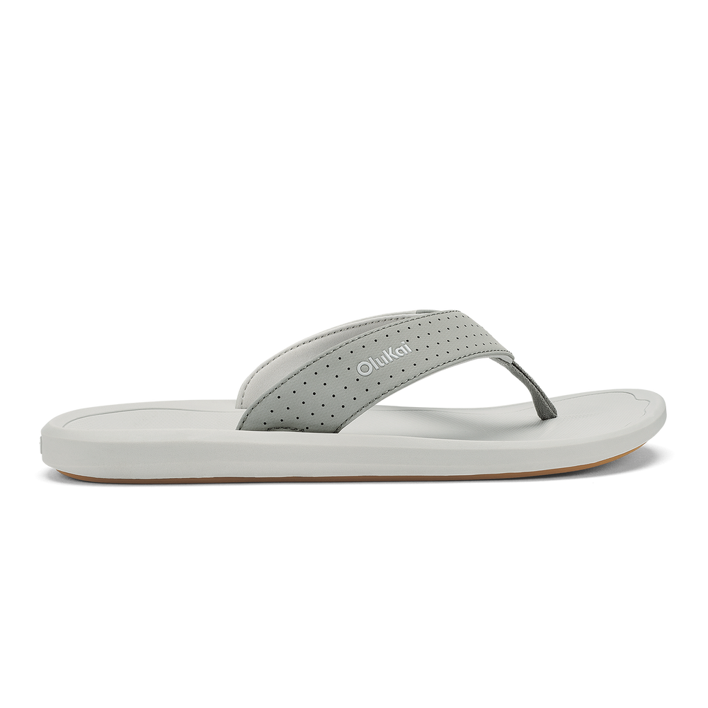 Ki‘i Men’s Water Ready Beach Sandals - Ash / Sterling | OluKai Men