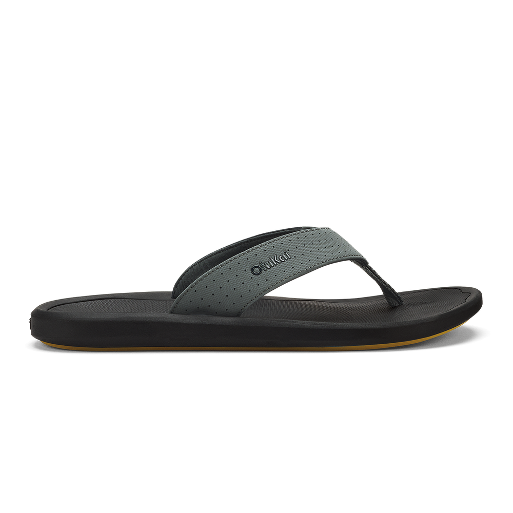 Ki‘i Men’s Water Ready Beach Sandals - Rock / Lava Rock | OluKai Men