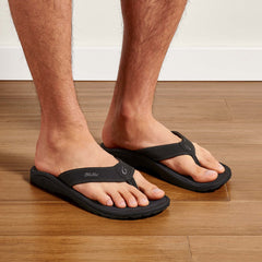 OluKai ‘Ohana - Black / Dark Shadow | Men's Beach Sandals | OluKai Men