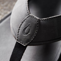 Tuahine Men's Waterproof Leather Beach Sandals - Rock | OluKai Men