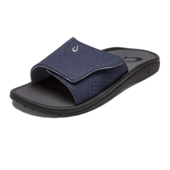 OluKai Nalu Slide - Trench Blue / Charcoal | Men's Sandals | OluKai Men