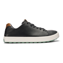 Wai‘alae Men’s Waterproof Leather Golf Shoes - Black | OluKai Men
