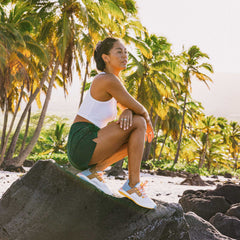 Wailuku Women’s Athletic Shoes - Bright White / Sea Ice | OluKai Women