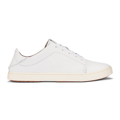 Pehuea Lī ‘Ili Women's Leather Sneakers - White | OluKai Women