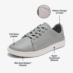 Pehuea Lī ‘Ili Women's Leather Sneakers - Ash | OluKai Women
