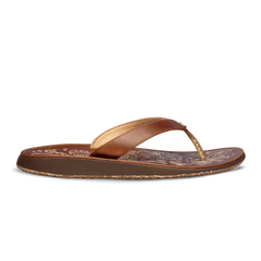 Paniolo Women’s Leather Beach Flip Flops - Natural | OluKai Women