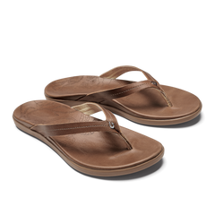 Honu Women’s Leather Beach Sandals - Tan | OluKai Women
