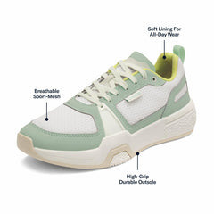 Olukai ‘Anau Pickleball Shoes - Bright White / Pale Mint | Women Court