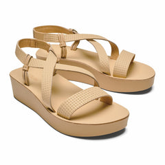 Olukai ‘Ōnohi Strappy Leather Sandals - Warm Beige | Women Leather