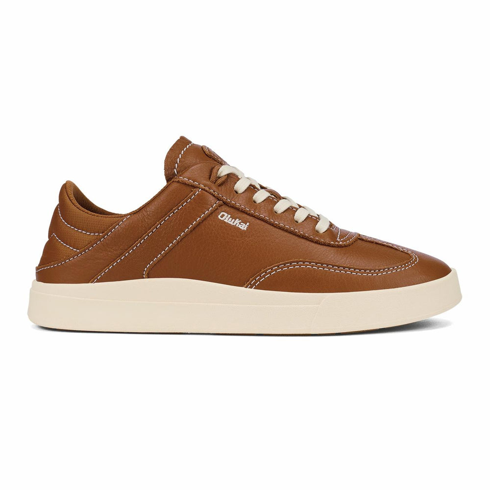 Olukai Hā‘upu Leather Sneakers - Fox | Women Leather
