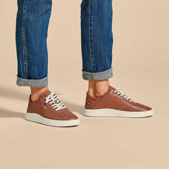 Olukai Hā‘upu Leather Sneakers - Fox | Women Leather