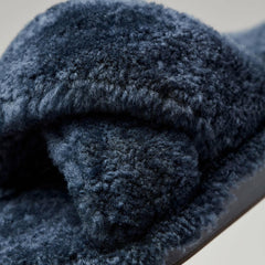 Olukai Hila Heu Slide Slipper Sandals - Moonlit Ocean | Women Cold Weather