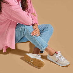 Olukai Kaulele Leather Sneakers - White / Bone | Women Leather