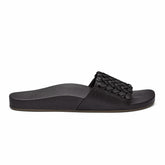 Olukai Kāmola Leather Slide Sandals - Black | Women Leather
