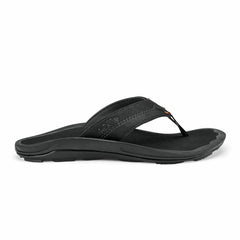 Olukai Kīpī Comfortable Beach Sandals - Black | Men Water-Friendly