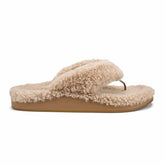 Olukai Kīpe'a Heu Flip Flop Slippers - Tan | Women Warm Weather