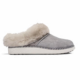 Olukai Ku‘i Fuzzy Slip-On Slippers - Fog | Women Indoor/Outdoor
