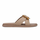 Olukai La‘i Slide Slide Beach Sandals - Taupe | Women Water-Friendly