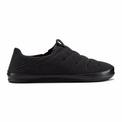 Olukai Mahana Jersey Cotton Slippers - Black | Men Indoor/Outdoor