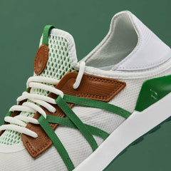 Olukai Manele Breathable Golf Shoes - White / Bamboo | Men Golf