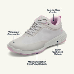 Olukai Mākena Waterproof Golf Shoes - Sterling | Women Golf