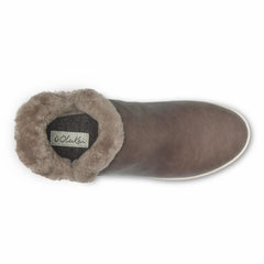 Olukai Mālua Hulu Booties - Warm Taupe / Off White | Women Leather