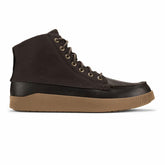 Olukai Mōlina Waterproof Leather Boots - Dark Wood | Men Leather