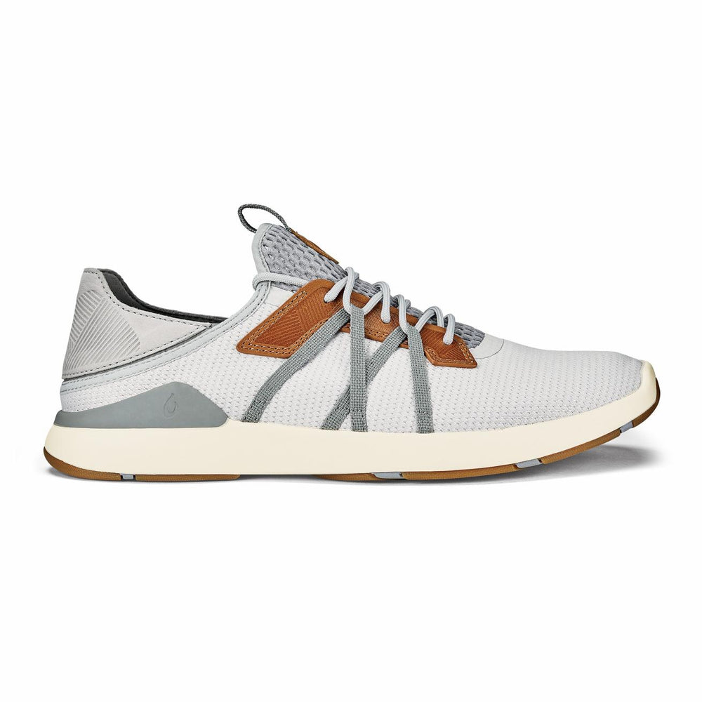 Olukai Mio Lī Athletic Shoes - Mist Grey / Poi | Men Sneakers