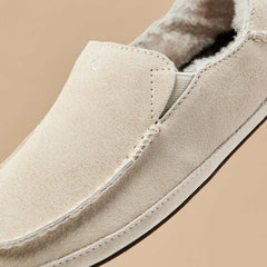 Olukai Nohea Leather Slippers - Bone | Women Arch Support