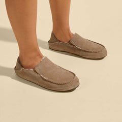Olukai Nohea Leather Slippers - Tan | Women Arch Support