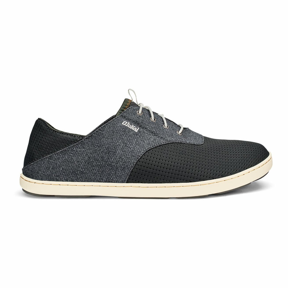 Olukai Nohea Moku Boat Shoes - Dark Shadow | Men Boat Shoes