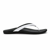 Olukai OluKai Ho‘ōpio - White / Onyx | Beach Sandals | Women Water-Friendly