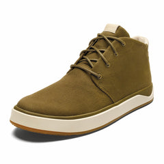Olukai Papakū Waxed Canvas Boots - Olive | Men Waterproof