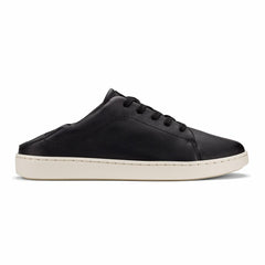 Olukai Pehuea Lī ‘Ili Leather Sneakers - Black | Women Leather